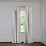 TICKING STRIPE COCOA CUSTOM DRAPERY