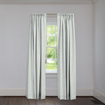 TICKING STRIPE EUCALYPTUS CUSTOM DRAPERY