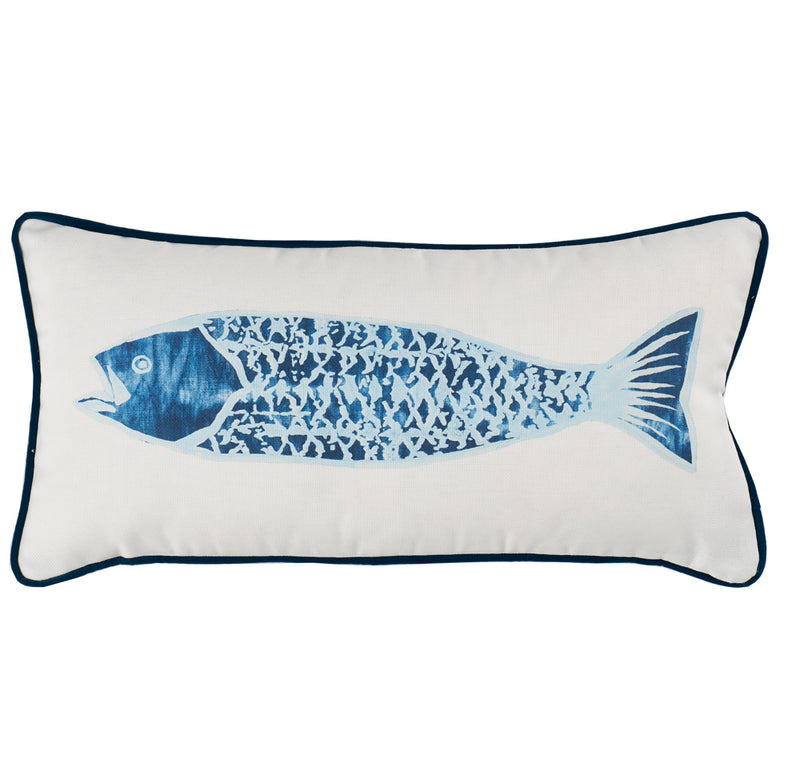 SAMPLE CARD PILLOW - OUT170 IT'S FISHY BLUE