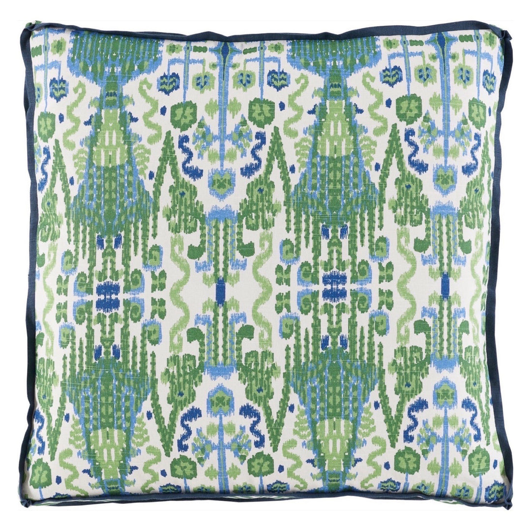 Bolster cover in fabric Blue Trellis Lacefield Imperial Seaside sold